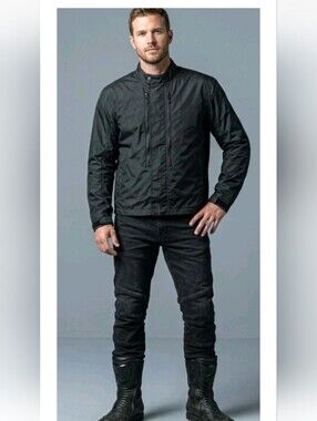 Speed And Strength Motocycle Riding Jacket And Vest Black Nylon Full Zip 2XL